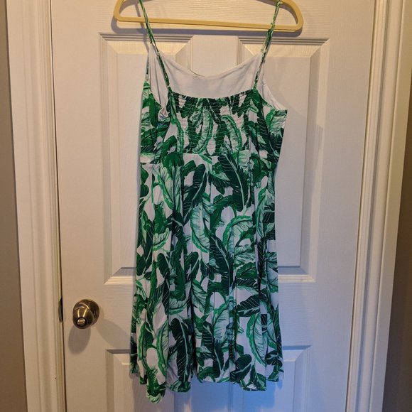 Old Navy Palm Frond Fit & Flare Dress - Picture 3 of 5